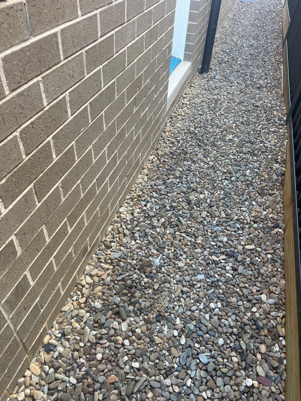 Cladding closer than 150mm to the soil, inviting moisture and termites, found during a handover inspection in Gables
